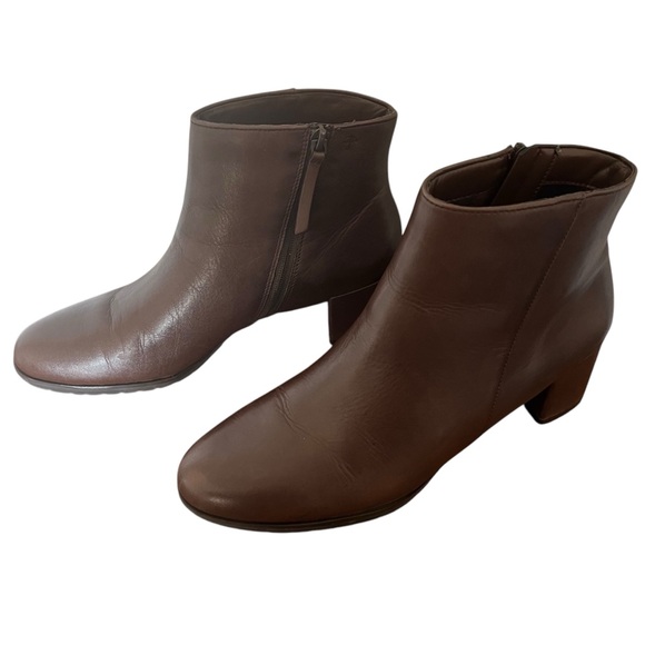 Naturalizer Bay Waterproof Leather Booties Boots 12 M - Picture 2 of 6